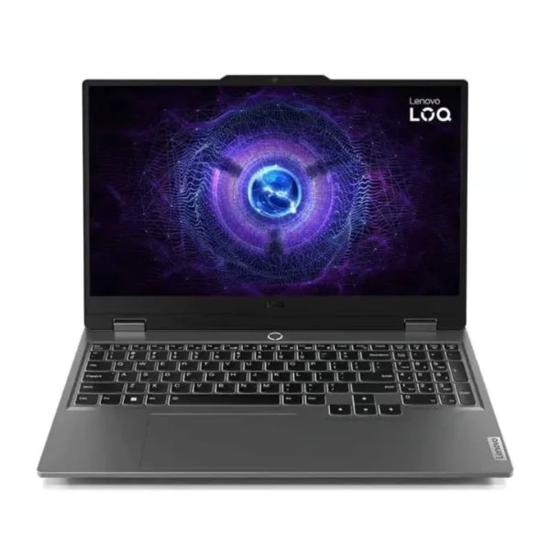 Lenovo LOQ 15IRX9 Gaming Intel®️ Core™️ i5-12450HX 12GB SO-DIMM DDR5-4800 512GB SSD NVMe®️ 15.6" FHD IPS 144Hz DOS NVidia®️ RTX™️ 2050 4GB Luna Grey White Backlit Eng_KB