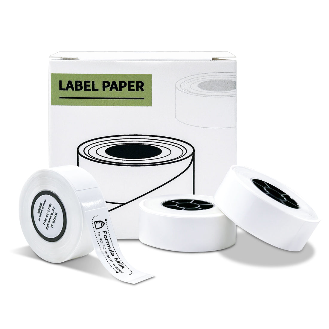 3 Rolls Thermal Printer Sticker Paper with Self-Adhesive for HP2 Label Maker