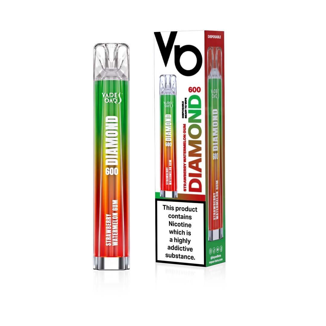 Diamond 600 Vape Strawberry Watermelon Gum - Vape Unit