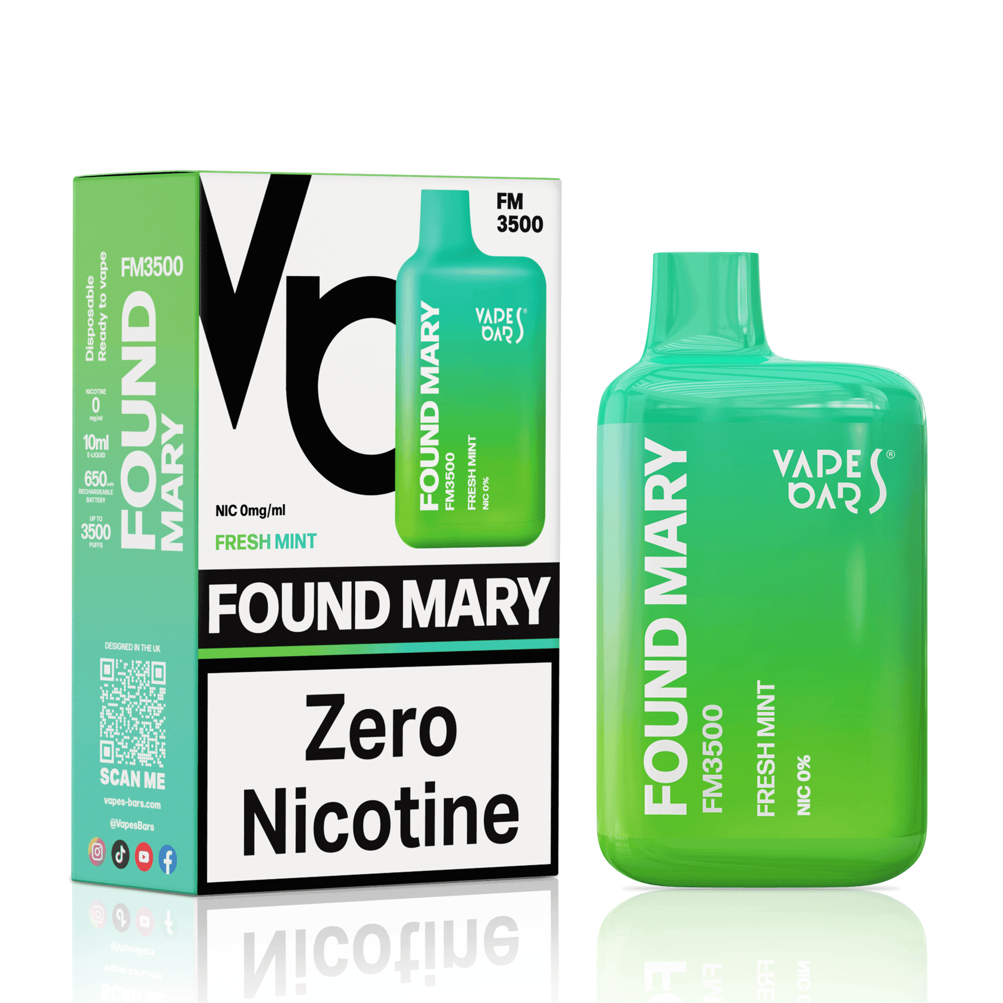 FOUND MARY FM3500 0MG FRESH MINT - Vape Unit