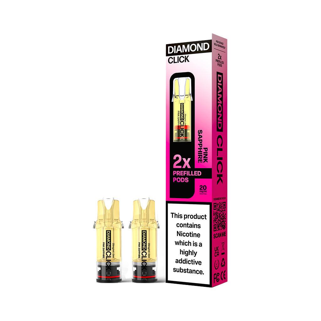 Vapes Bars Diamond Click Pink Sapphire - Vape Unit